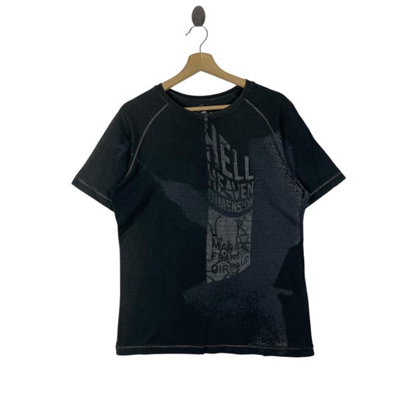 Marithé + François Girbaud, Vintage Marithé + François Girbaud Hell Heaven Dimension Graphic Tee Shirt Size M