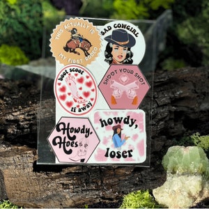 Paquete de pegatinas del primer rodeo de Sad Cowgirl