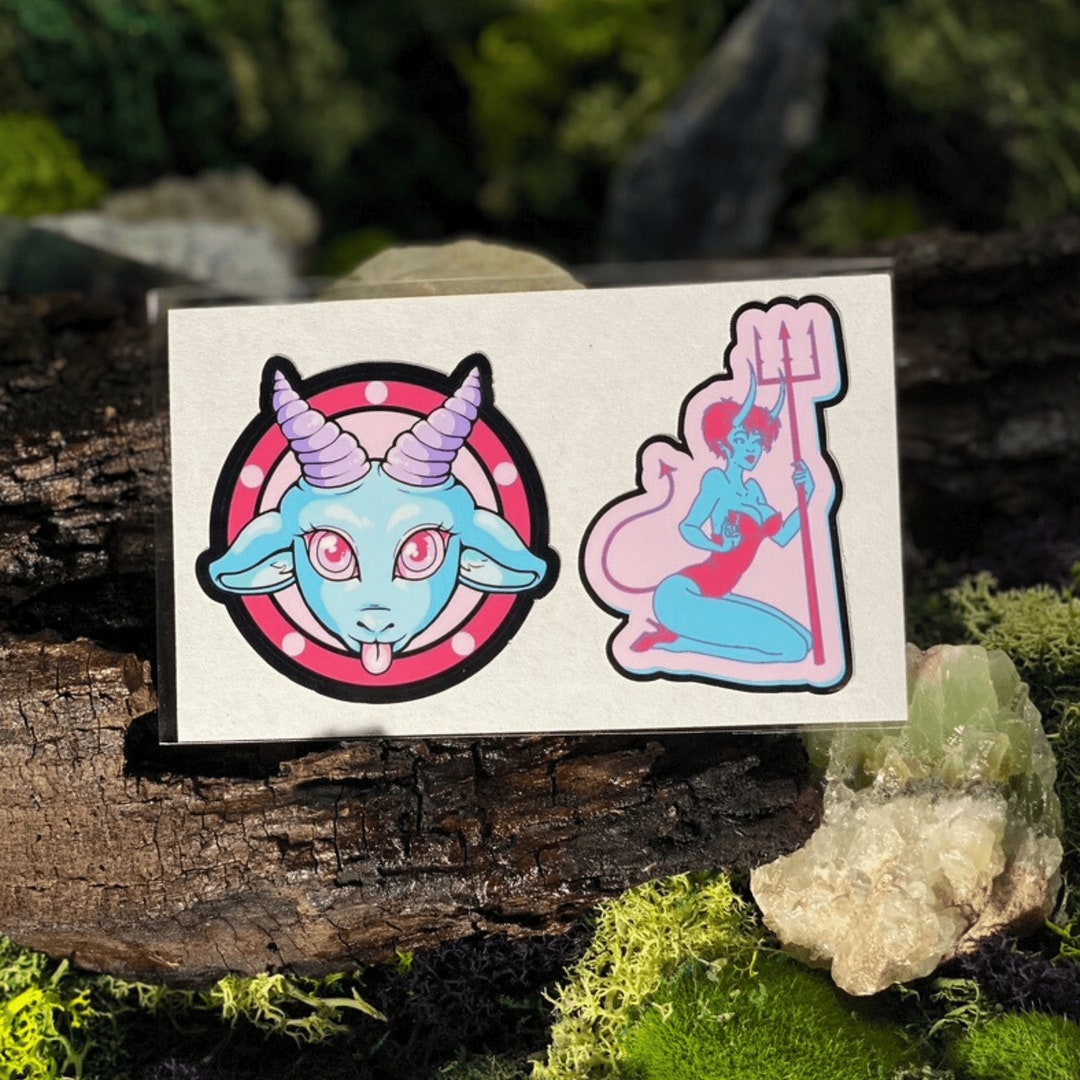 Pastel Devil Sticker Pack - Etsy