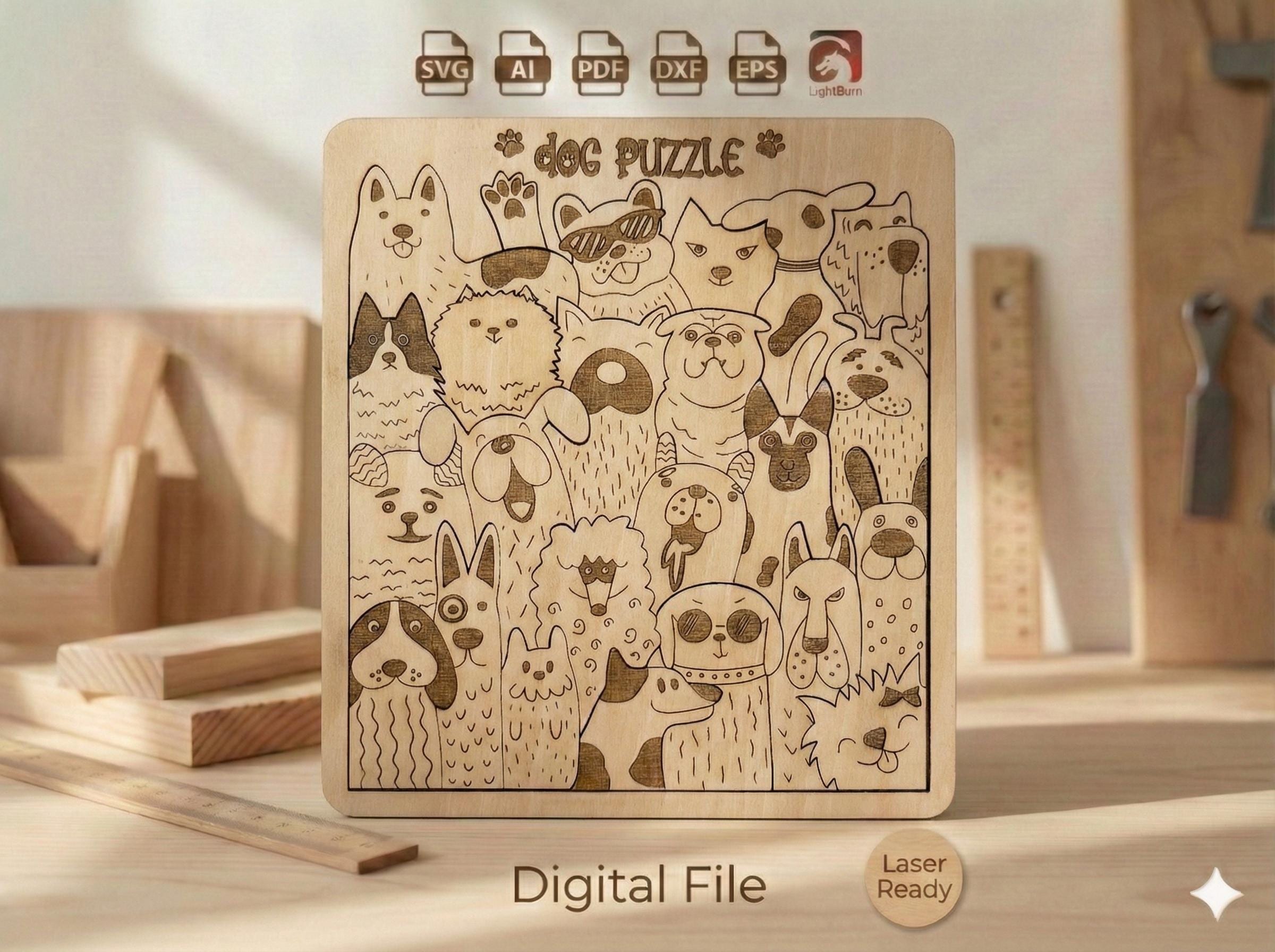 Puzzle In Legno 300 Pezzi Per Adulti – Arcobaleno Di Vetro Colorato, Forma Irregolare, Con Scatola Di Legno, Regalo Creativo Unico - 2