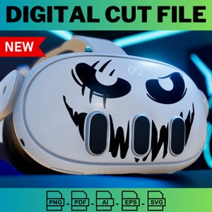 Clown VR Meta Quest 3 Headset Sticker - Digital Cut File for Cricut