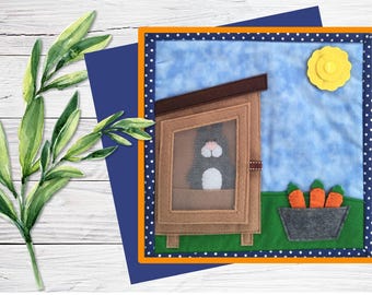 Rabbit Hutch Busy Book Page