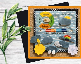 Childrens Sensory Busy Book Page - Toddler Quiet Activity Build A Book Montessori Style Learning