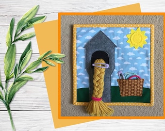 Childrens Sensory Busy Book Page - Toddler Quiet Activity Build A Book Montessori Style Learning