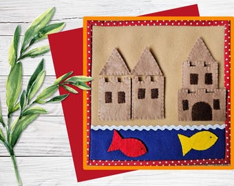 Childrens Sensory Busy Book Page - Toddler Quiet Activity Build A Book Montessori Style Learning