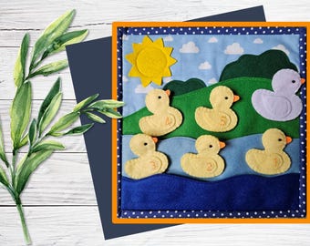 Childrens Sensory Busy Book Page - Toddler Quiet Activity Build A Book Montessori Style Learning