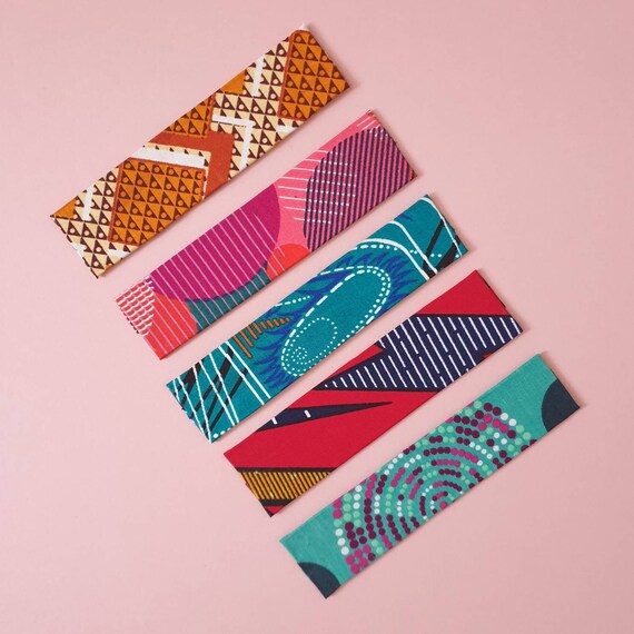 Handmade African Fabric Bookmark Etsy