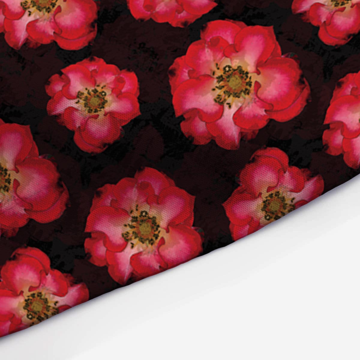 Tenda Da Doccia Gotica Con Rosa Rossa E Ragnatela – Motivo Floreale Vintage Viola, Tessuto 183x183 Cm Con 12 Ganci