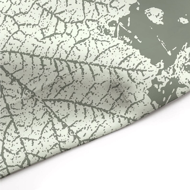 Sage Green Leaf Pattern Shower Curtain Canadian Raspberry Etsy
