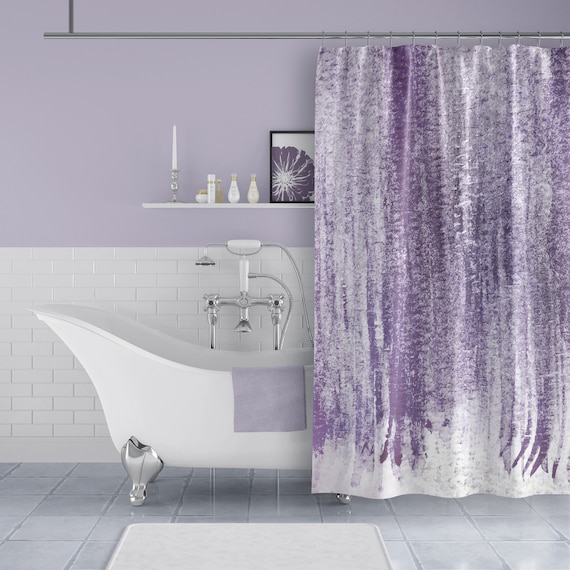 Lilac cheap shower curtain