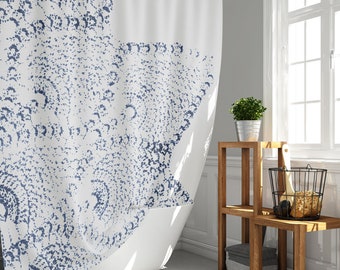 Cortina De Ducha Geométrica Abstracta Degradada Para Niños, Adolescentes, Tela A Rayas Verde Azulado Y Negro, Decoración Moderna De Baño, Accesorios Impermeables Con 12 Ganchos, 72 X 72 Pulgadas