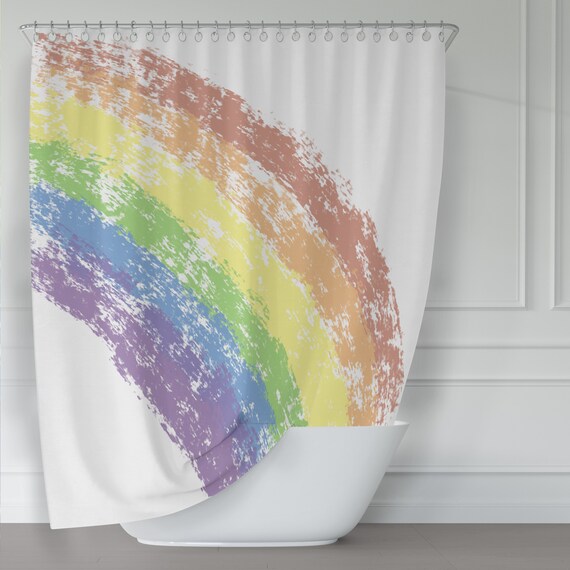 Rainbow clearance shower curtain