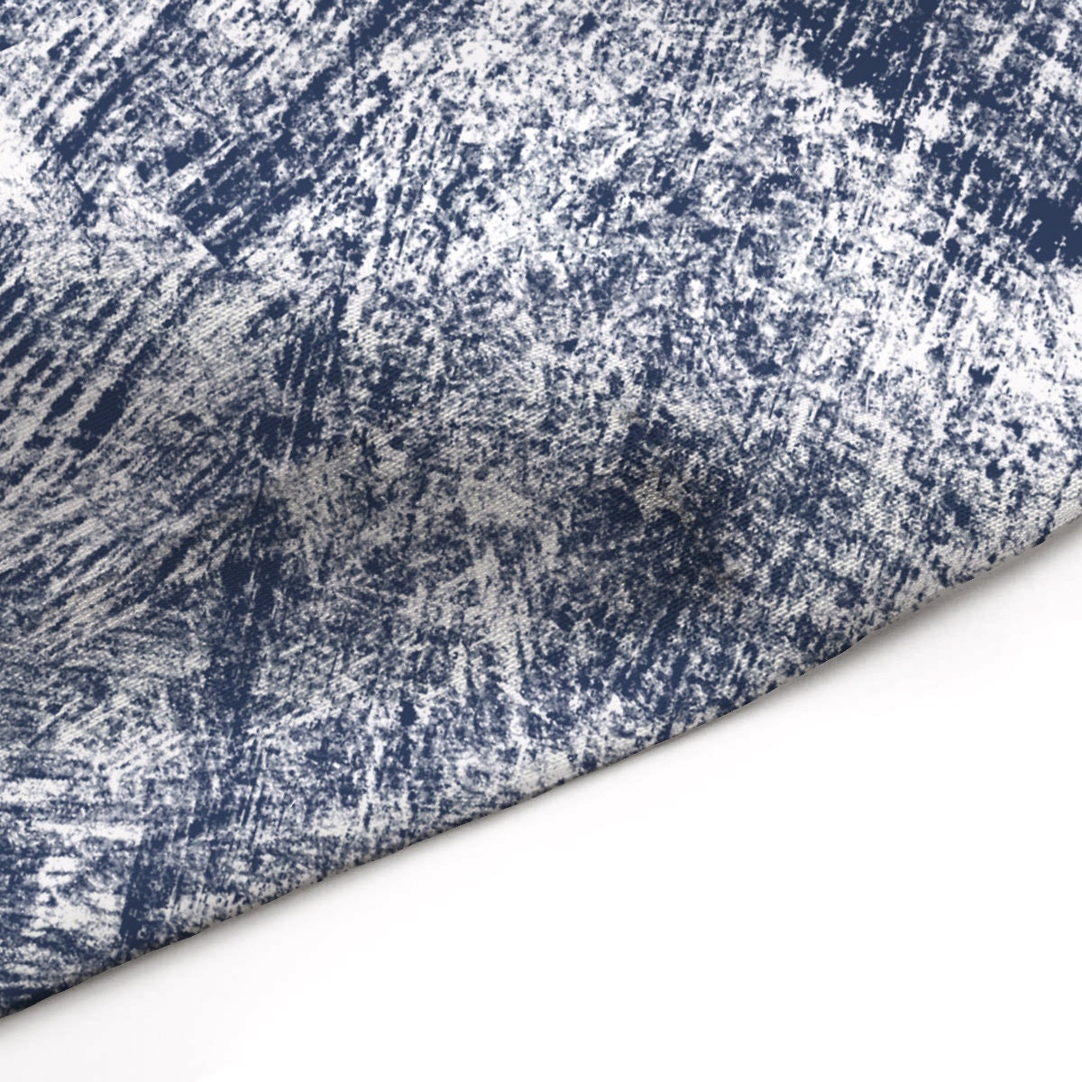 Navy Blue And White Distressed Abstract Texture Print Fabric | Etsy