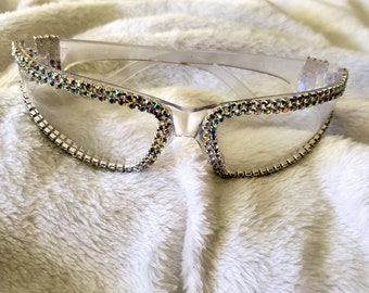 rhinestone covered sunglasses