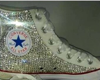 Rhinestone High Tops Etsy