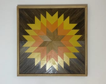 Barn quilt wood wall art, Farmhouse wall decor, Farmhouse, Wood wall art, Home decor, Wood wall signs, Wall art,