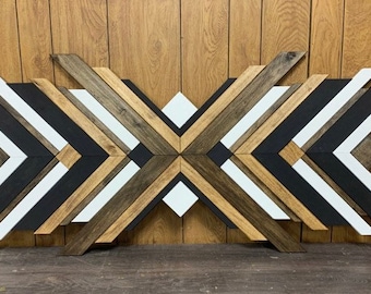 Geometric wood wall art, wall art, wood wall art, home decor,