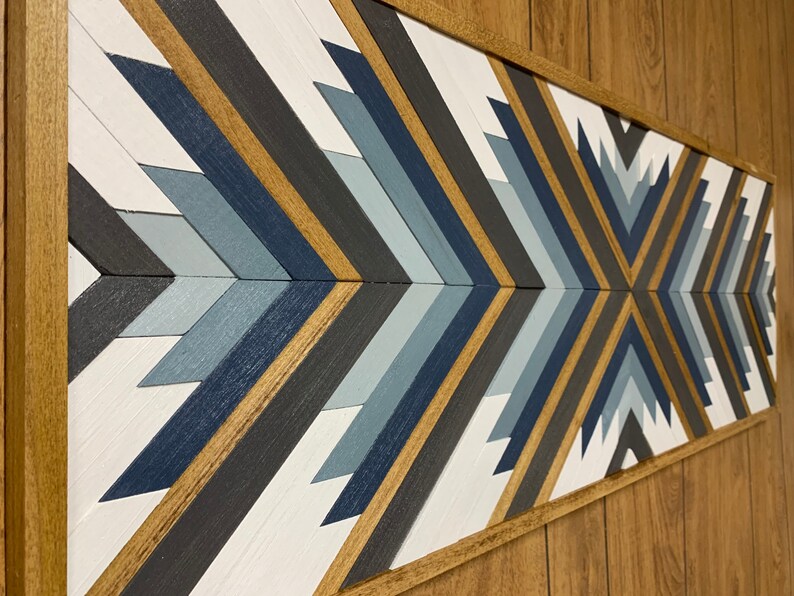 Geometric Wood Wall Art Home Decor Wood Sign Wall Art Etsy