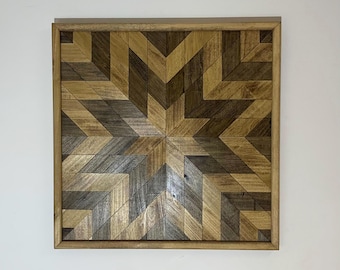 Barn quilt wood wall art, Farmhouse wall decor, Farmhouse, Wood wall art, Home decor, Wood wall signs, Wall art,