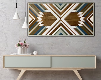 Seminole Native, Wood wall art, Geometric wood wall art, Native American wood wall art, Native wall art, Tribal wood wall art, Home decor