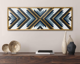 Geometric wood wall art, Home decor, Wood sign, wall art