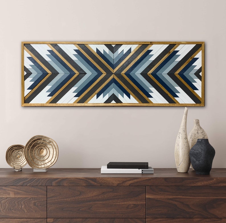 Geometric Wood Wall Art Home Decor Wood Sign Wall Art Etsy