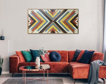 Calypso,  Geometric wall art, wood wall art, wall decor, home decor, wood wall decor, wood wall sign