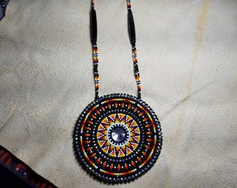 Native American Beaded Earrings Created by Thomas Harvey an Enrolled ...