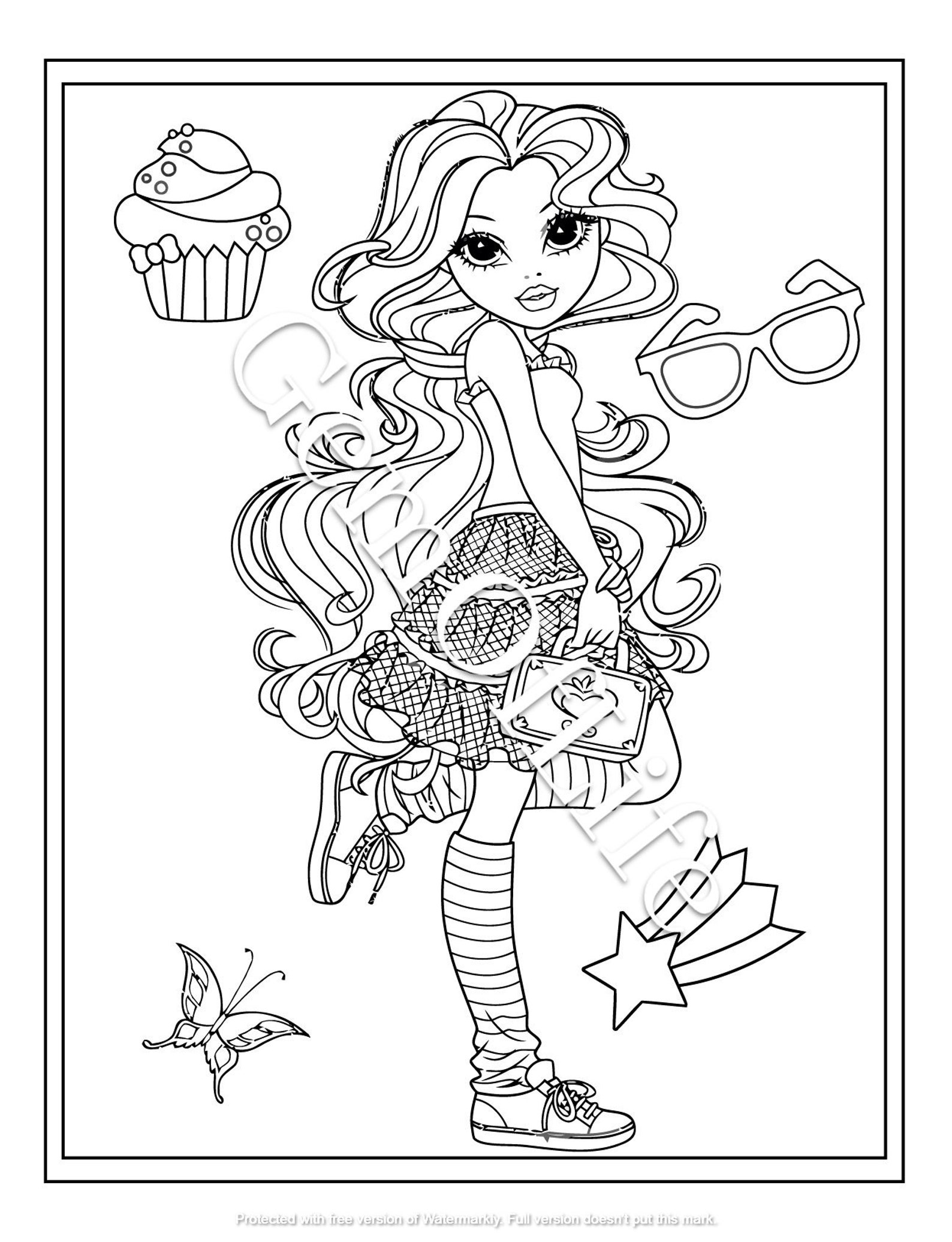 29 Fashion Girl Coloring Pages /Instant/Digital | Etsy