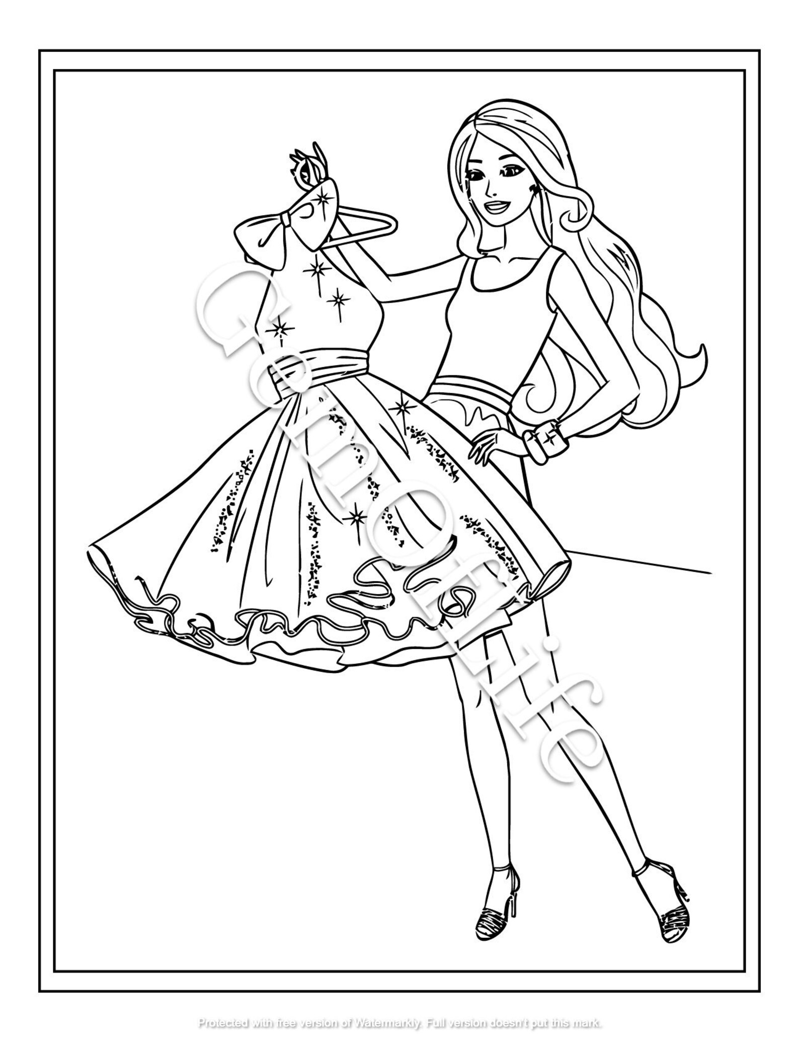 29 Fashion Girl Coloring Pages /Instant/Digital | Etsy