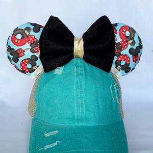 Mickey Minnie Popsicles | Minnie Ear Hat | Mouse Ear Ponytail Hat | Disney Ear Cap | Minnie Ears | Mickey Ears | Ears Headband