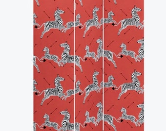 pix Red Zebra Wallpaper Royal Tenenbaums scalamandre zebra etsy