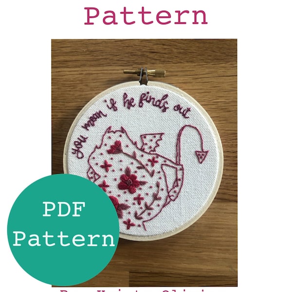 Pain Embroidery Etsy