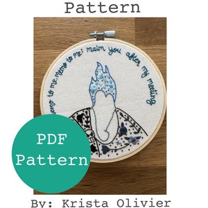 Hades Embroidery Pattern