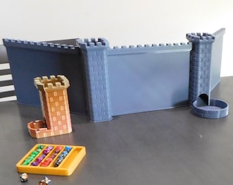 Dungeon Master Screen with Dice Towers