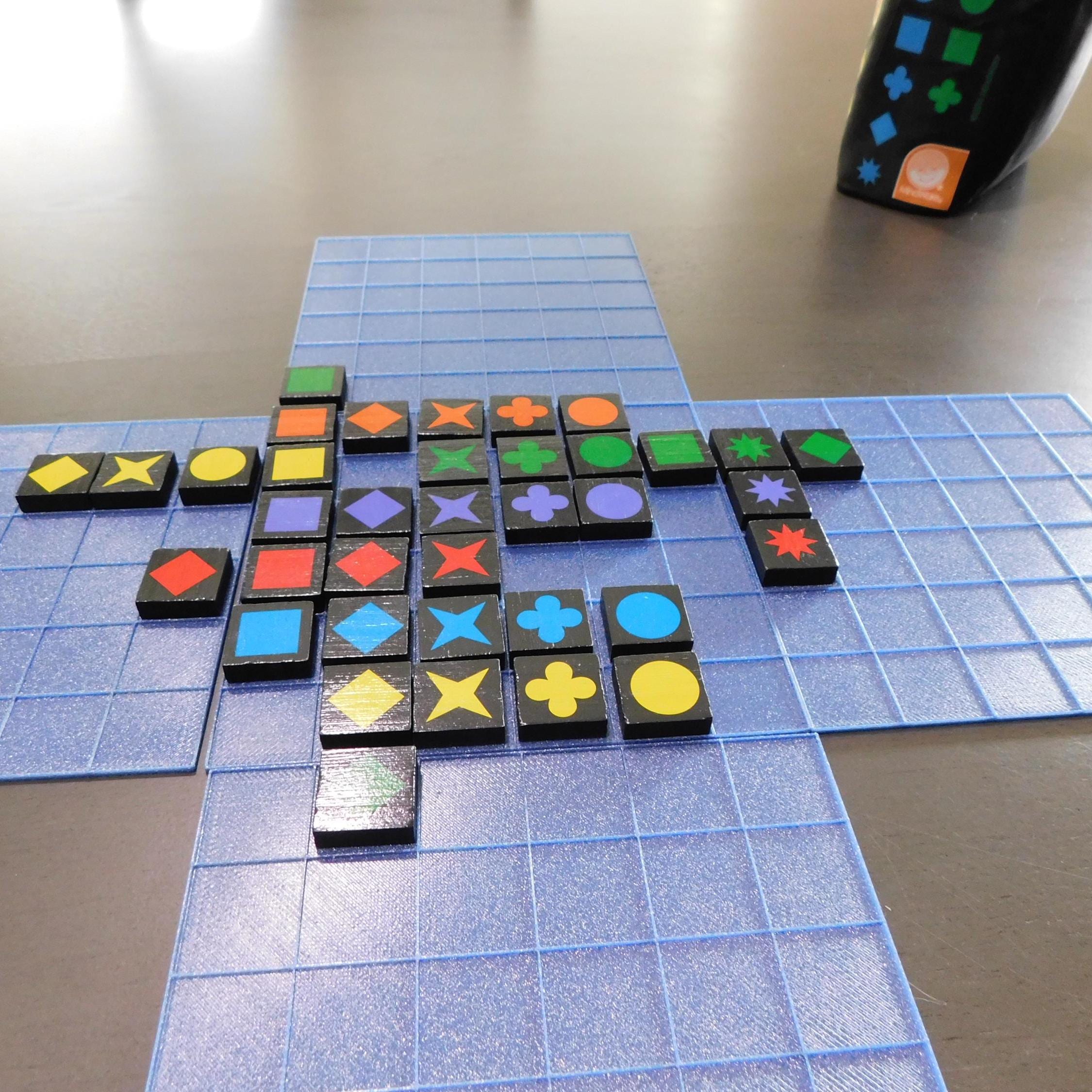 Qwirkle Travel Size Playing Mat | Portable Game Board for On-the-Go Fun