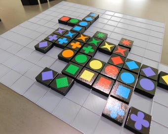 Qwirkle Playing Mat | Organized Game Board for Classic Qwirkle