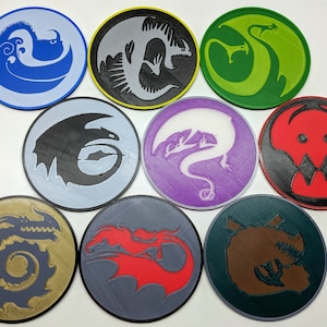 How to Train Your Dragon Themed Coasters