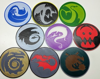 How to Train Your Dragon Themed Coasters