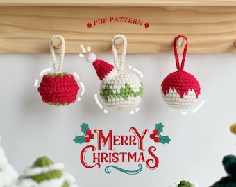 Haakpatroon kerstversiering, haakpatronen, haakpatroon kerstbal