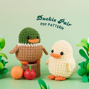 Duck No Sew Crochet Pattern, No Sew Amigurumi Crochet Patterns, Crochet Pattern, Plushie Pattern