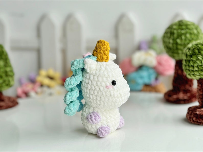 Unicorn No Sew Crochet Pattern, No Sew Amigurumi Crochet Patterns, Crochet Pattern, Plushie Pattern image 3