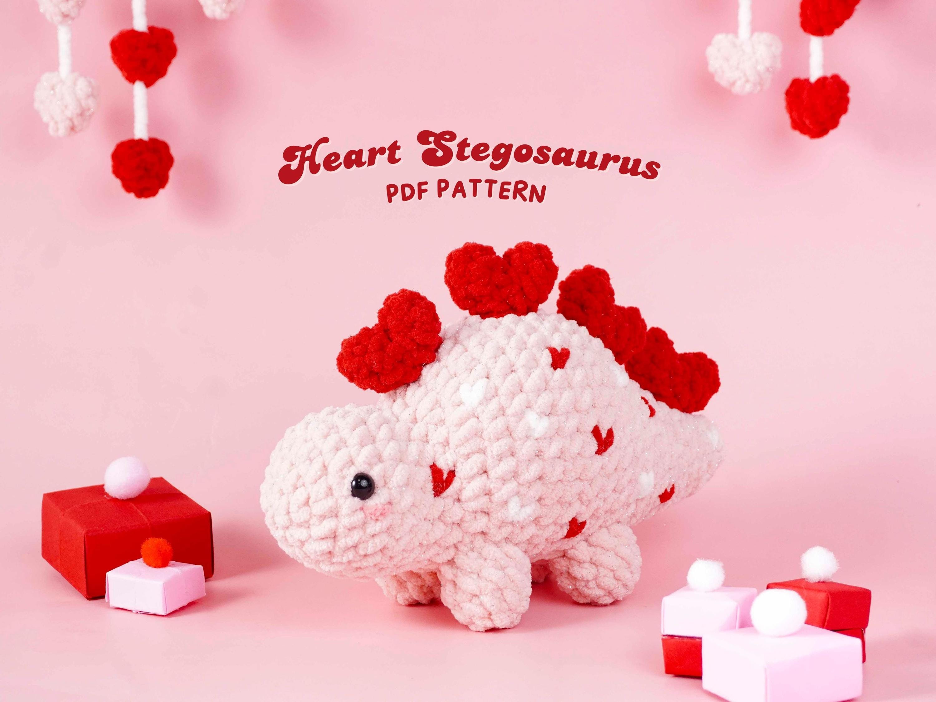 39 Stegosaurus Crochet Patterns: Unleash Your Creativity with Dinosaur Designs 18 Heart Stegosaurus Crochet