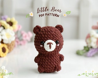 Patron nounours sans couture, Modèles sans couture au crochet Amigurumi, Patron au crochet, Patron doudou