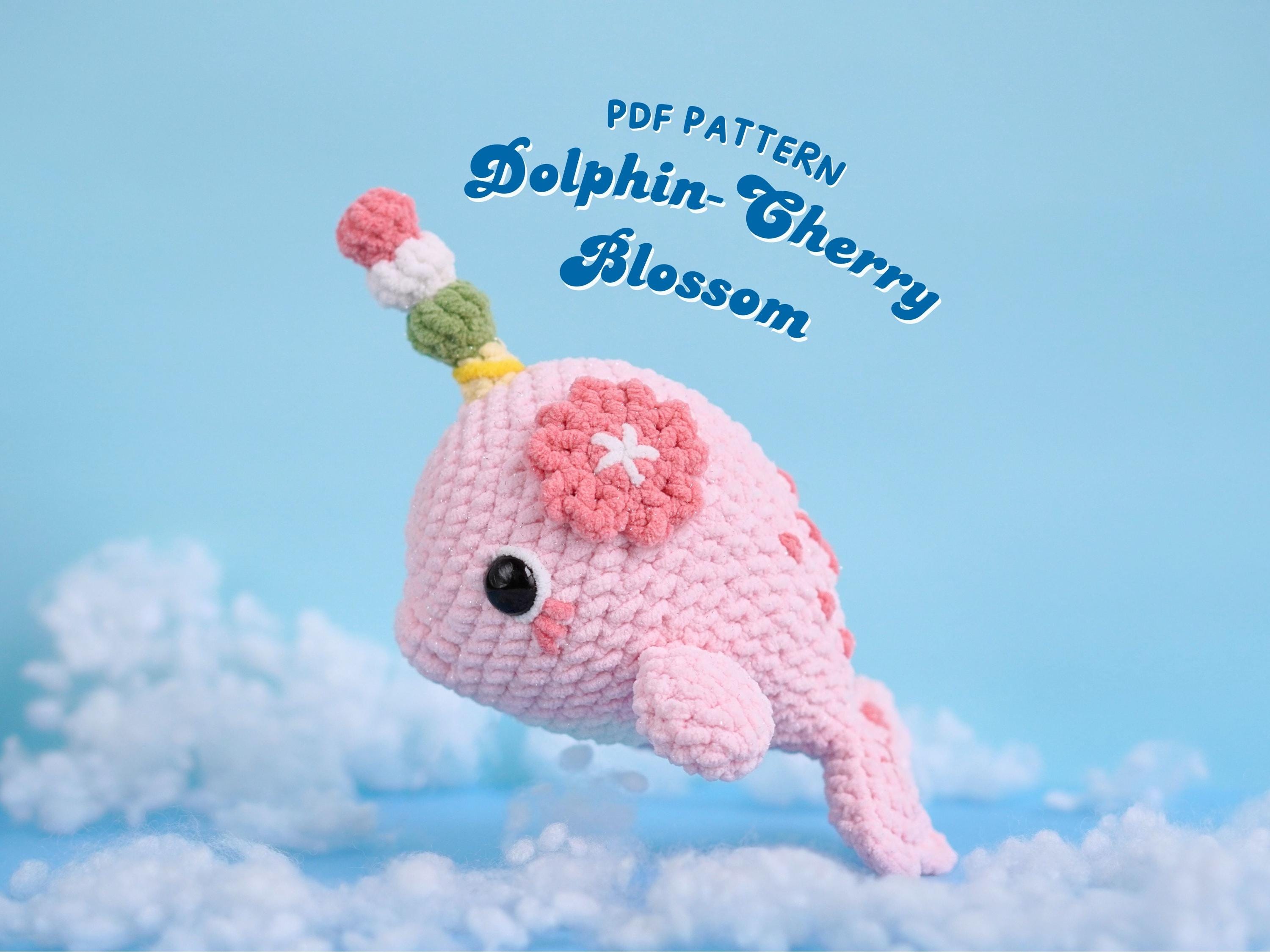 Dolphin Cherry Blossom Amigurumi Pattern