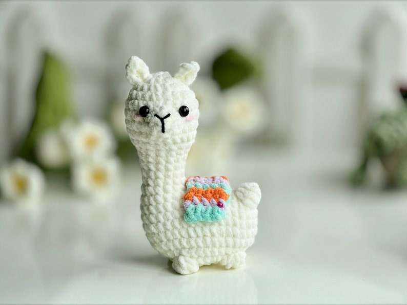 llama Low Sew Crochet Pattern, No Sew Amigurumi Crochet Patterns, Crochet Pattern, Plushie Pattern image 4