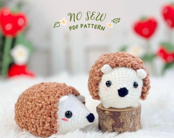 Hedgehog Crochet Pattern, No Sew Amigurumi Crochet Pattern, No Sew Crochet Pattern, Crochet Pattern