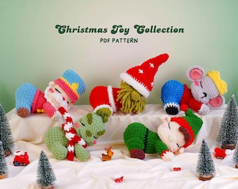 Christmas Toy Crochet Pattern Bundle, Royal Toy Soldier Pattern, Christmas Gnome Pattern, Royal Soldier Mouse Pattern, Green Monster Pattern