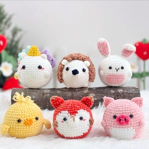 No Sew Amigurumi Häkelanleitung, No Sew Crochet | Fuchs Muster, Igel Muster, Einhorn Muster, Küken Muster, Häschen Muster, Schwein Muster