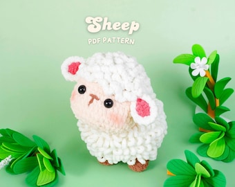 Sheep Crochet Pattern, Amigurumi Crochet Pattern, Beginner Friendly Soft Toy Guide, DIY Stuffed Animal Instructions, PDF Crochet Pattern